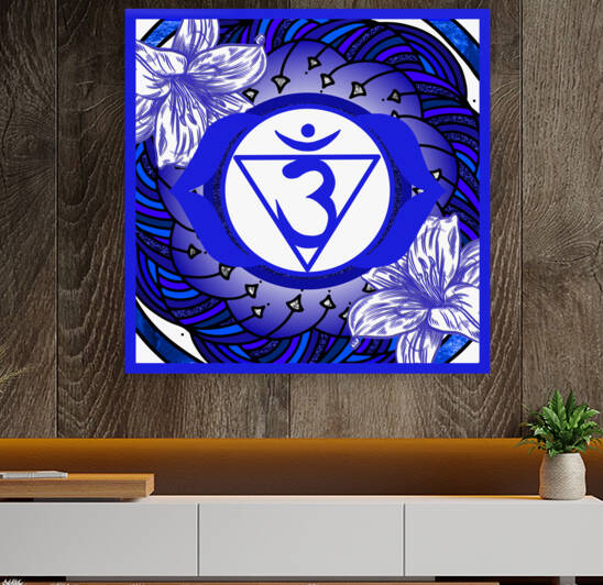 Third Eye Chakra Mandala by Lily Bennu