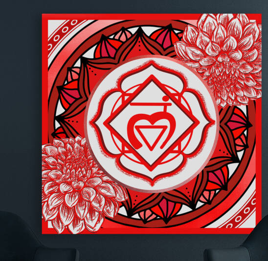 Root Chakra Mandala by Lily Bennu