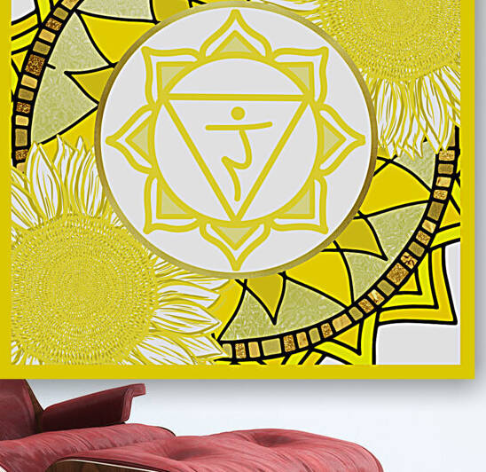 Solar Plexus Chakra Mandala by Lily Bennu