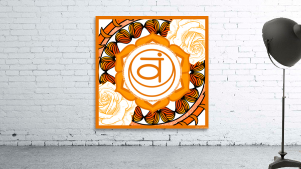 Sacral Chakra Mandala Wall Preview