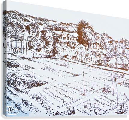 Copper Ink Landscape 