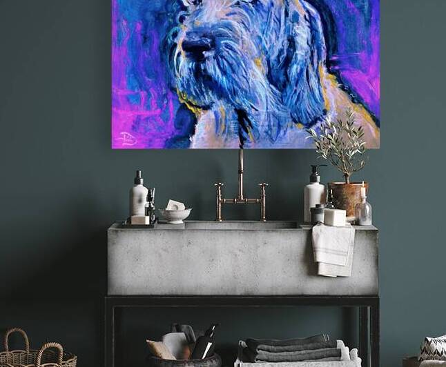 56. Lowell Devin Best in Show Dog Show Art : Gentle Guardian Inspector Spinoni by Lowell Phoenix Devin