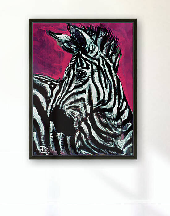Abrica-Zebra Bookend Left by Lowell Phoenix Devin
