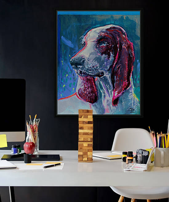 54. Lowell Devin Best in Show Dog Show Art: Queen French Beagle Coco Kenelle by Lowell Phoenix Devin