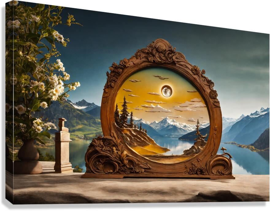 clay sculpture Canvas Print