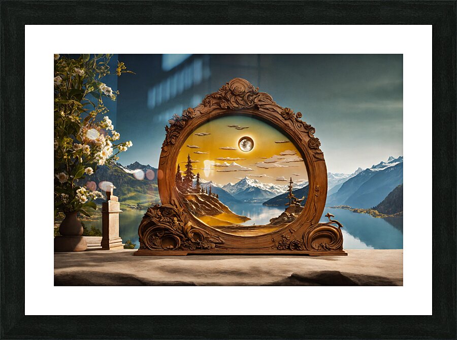 clay sculpture Picture Frame print