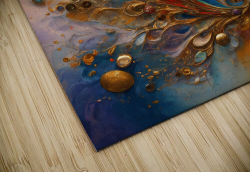 Colorful  Abstract Fadi Wall Art puzzle