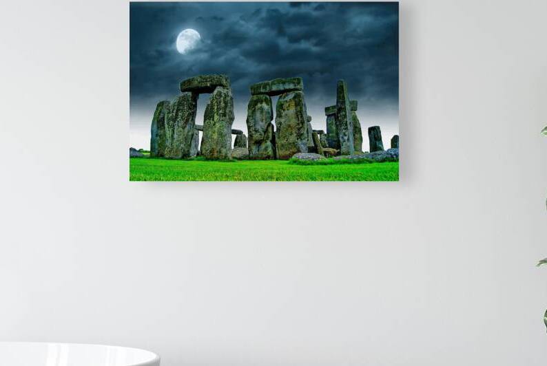 Sonhenge lunar landscape by Fadi Wall Art