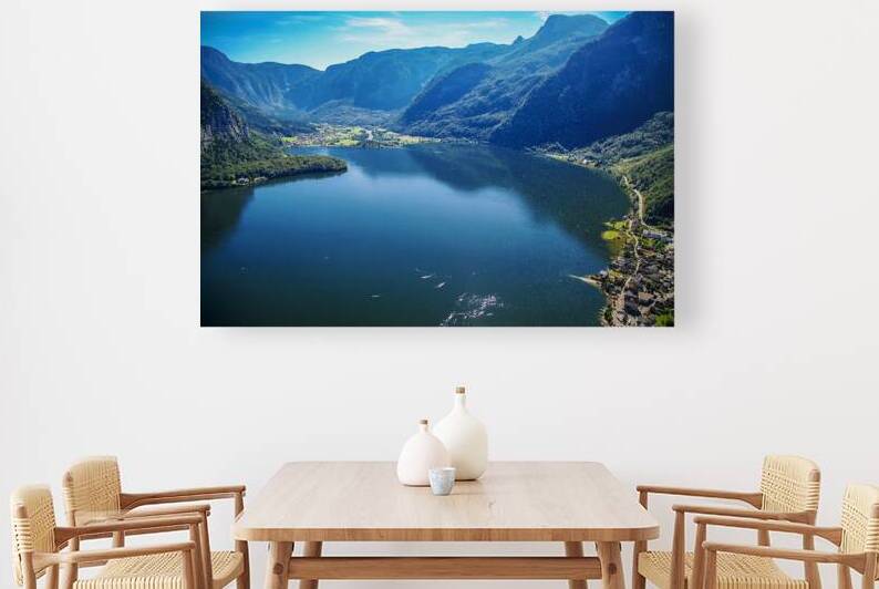 A Natural Lake Painting by Fadi Wall Art