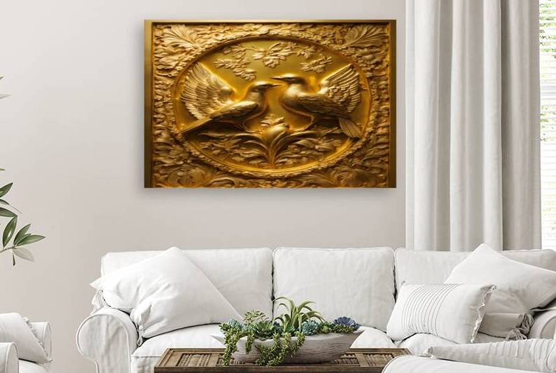 couple of birds by Fadi Wall Art