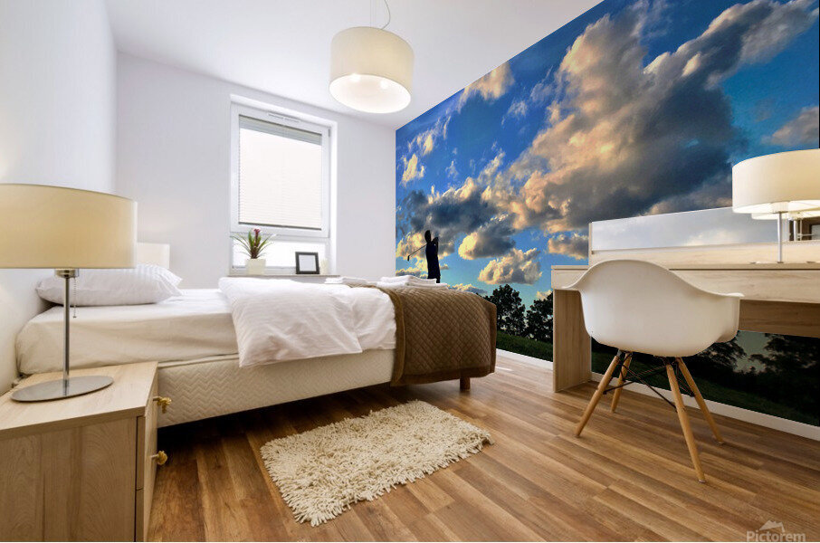 Eighth hole with Clouds Mural print