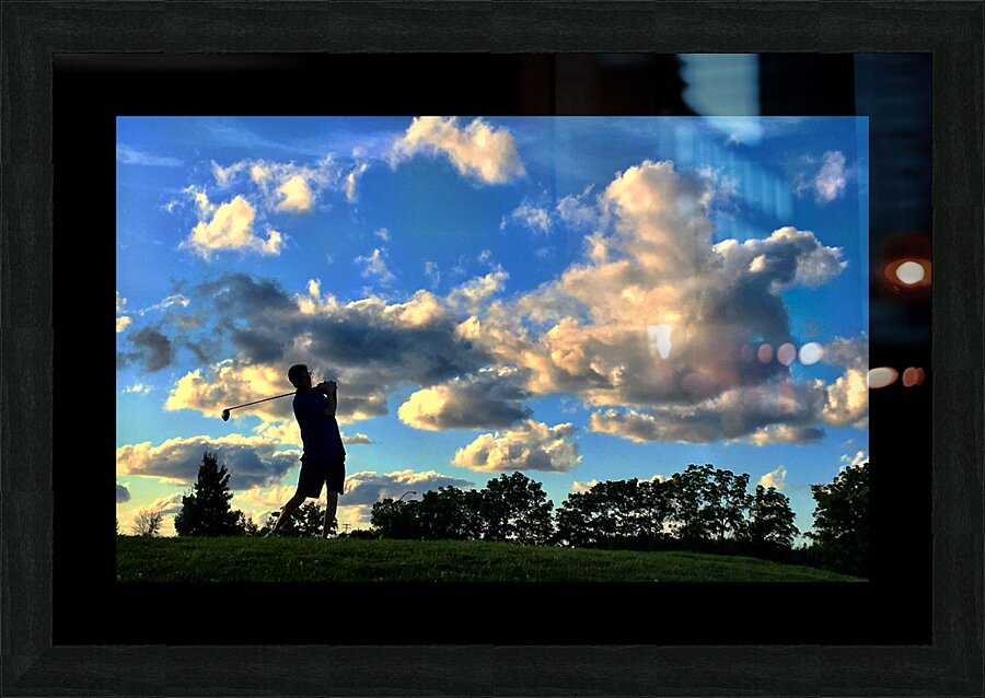 Eighth hole with Clouds Picture Frame print