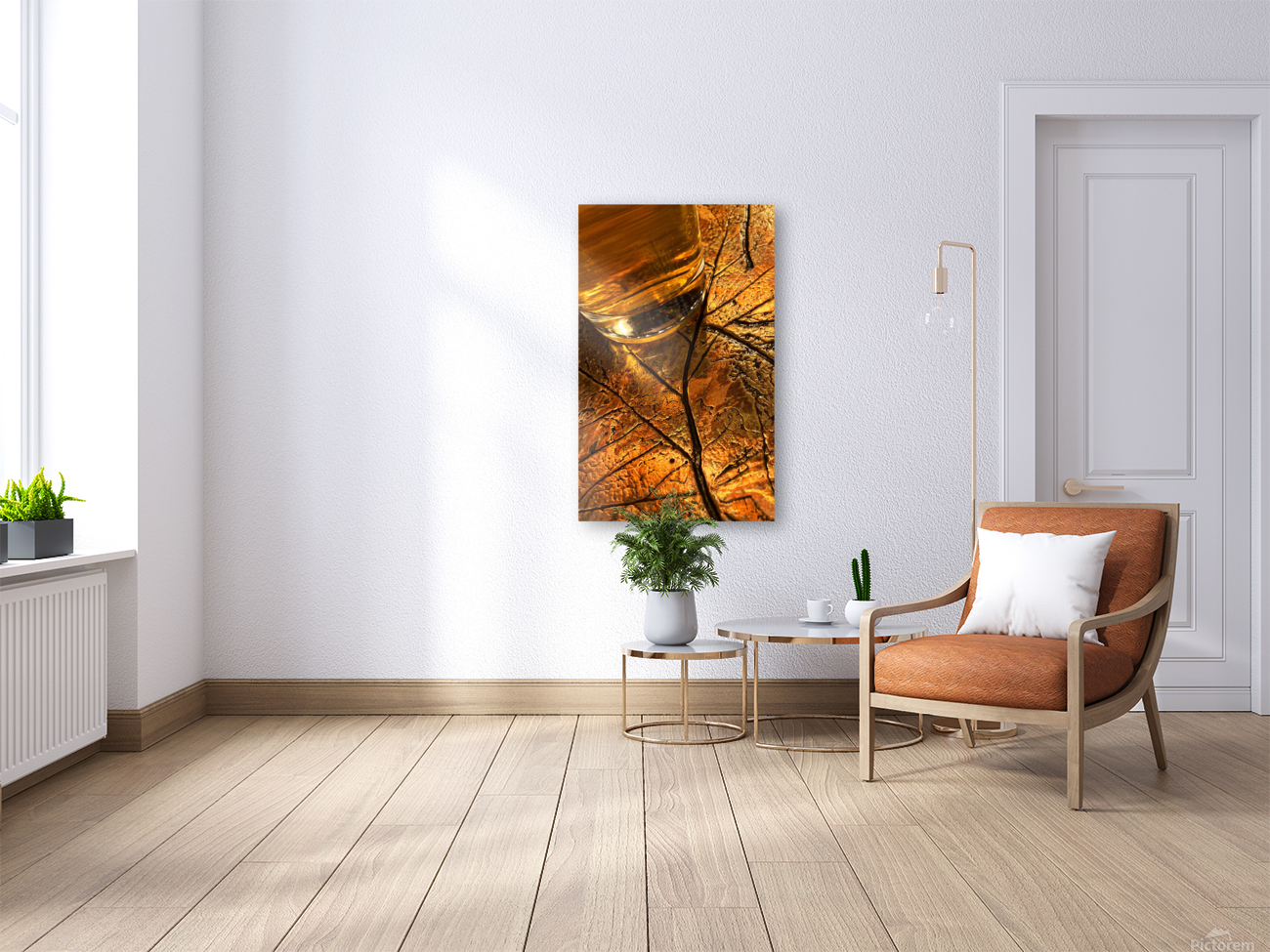 Glass on copper leaf Reproduction