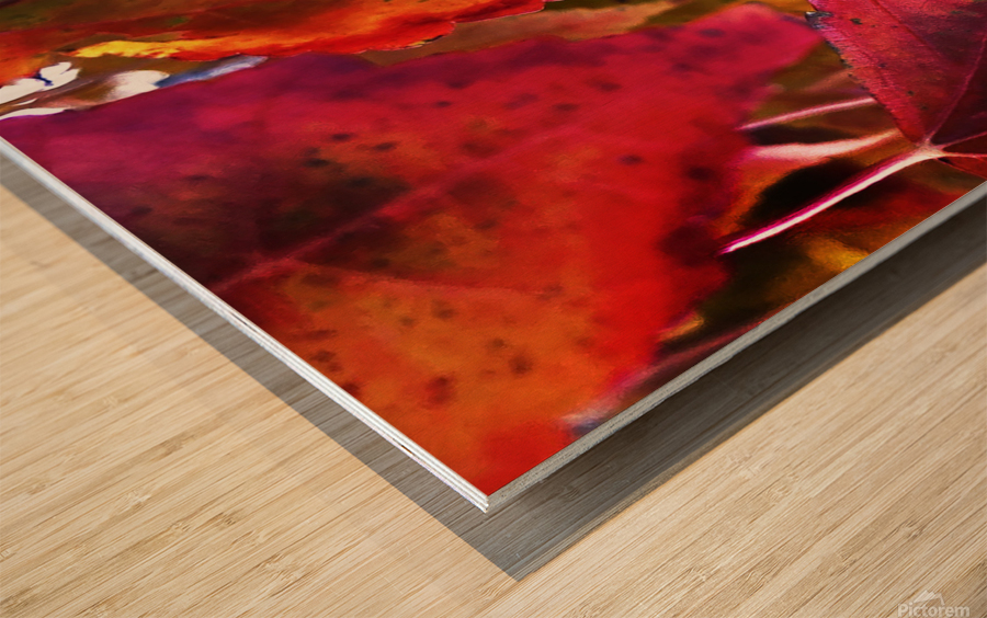 Mutiple Leaves Wood print