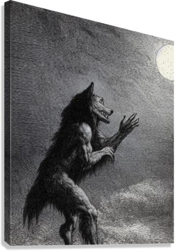 Talking II The Moon Canvas Print