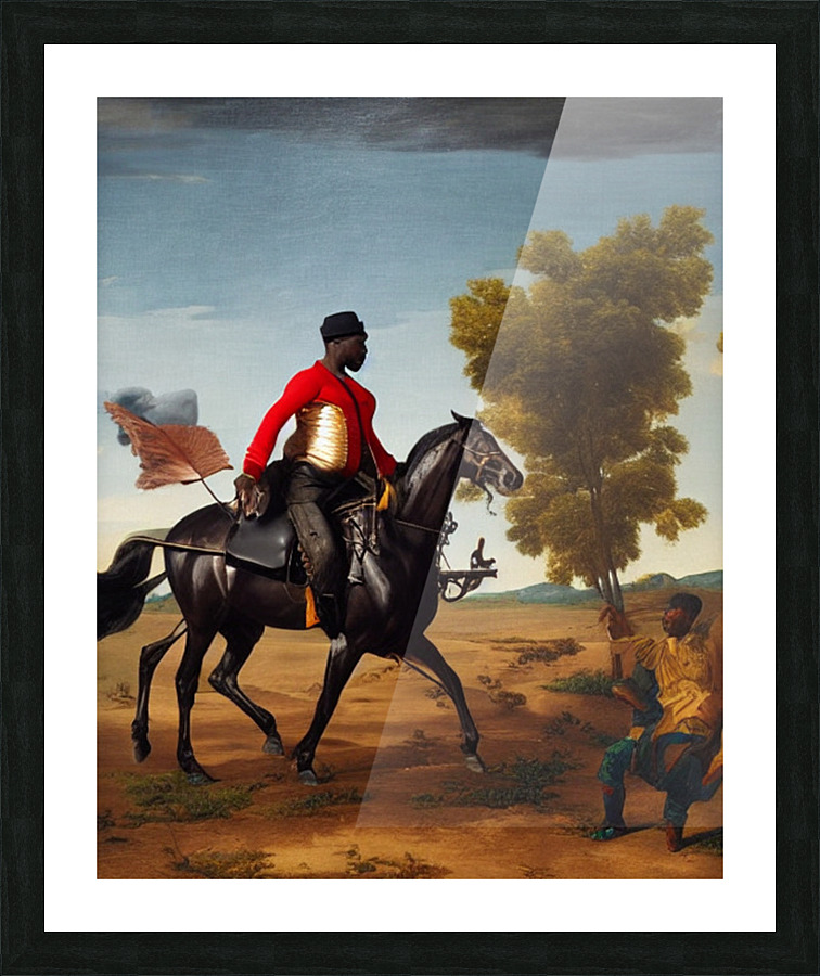 Black Stal Picture Frame print