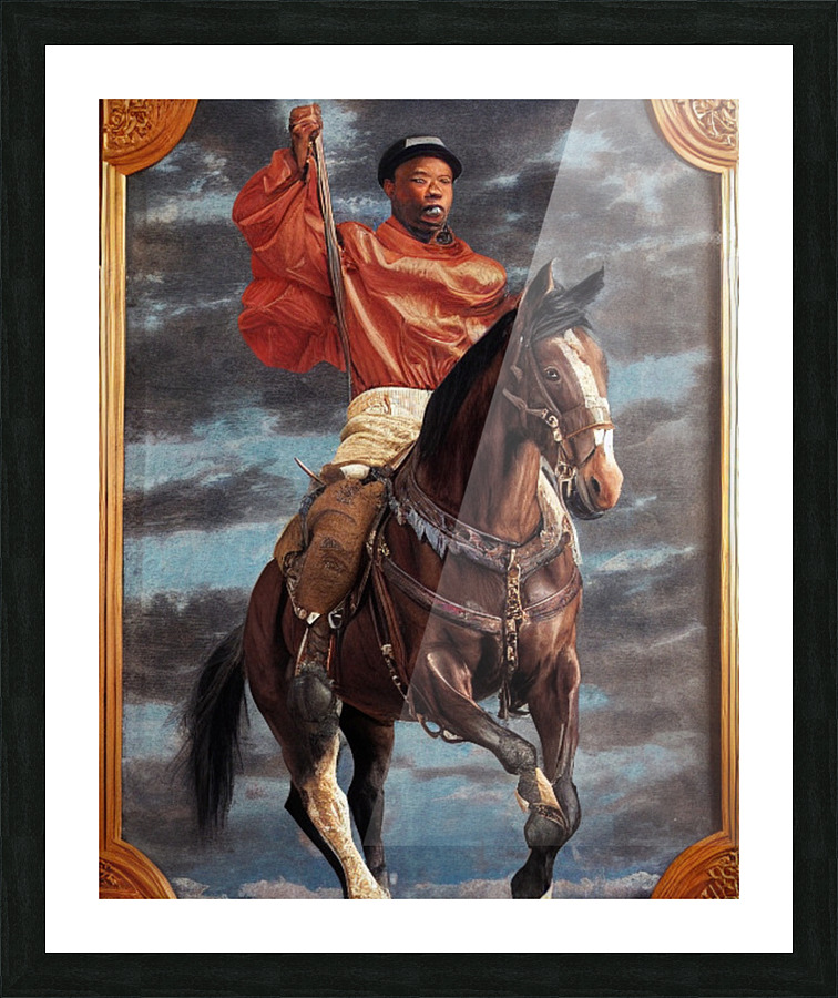 Cowboy Renaissance Picture Frame print