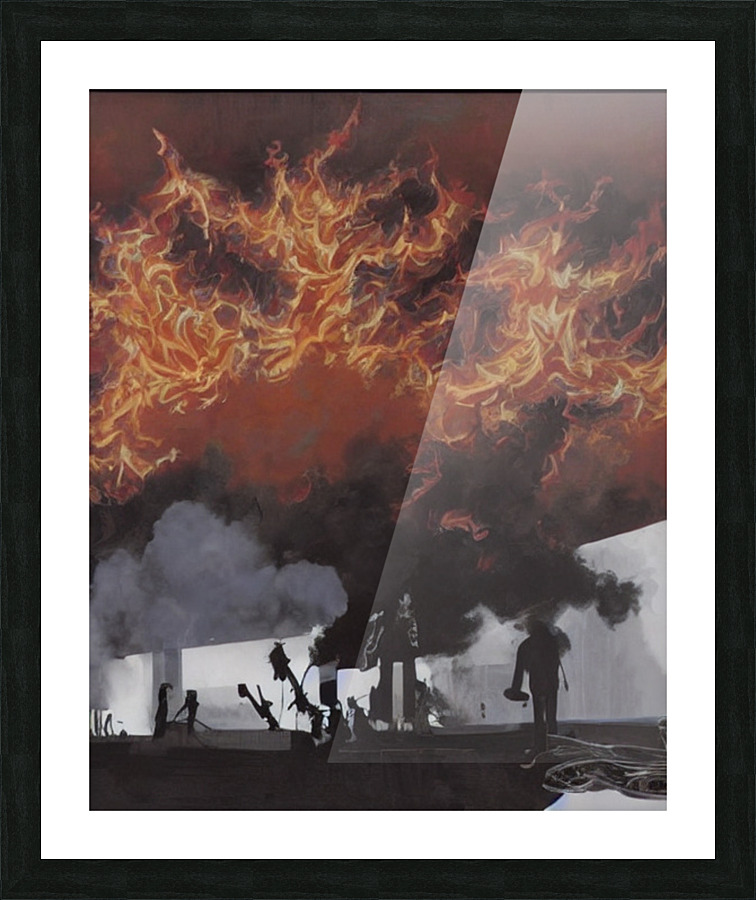 A hot summer night Picture Frame print