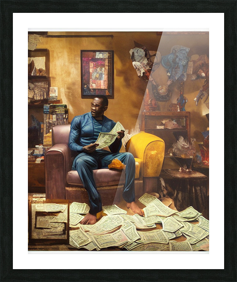 Bills with Bill Picture Frame print