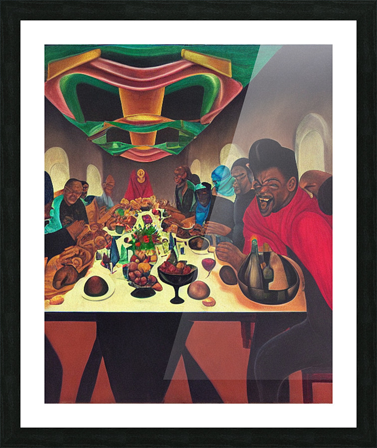 Dinner Party Picture Frame print