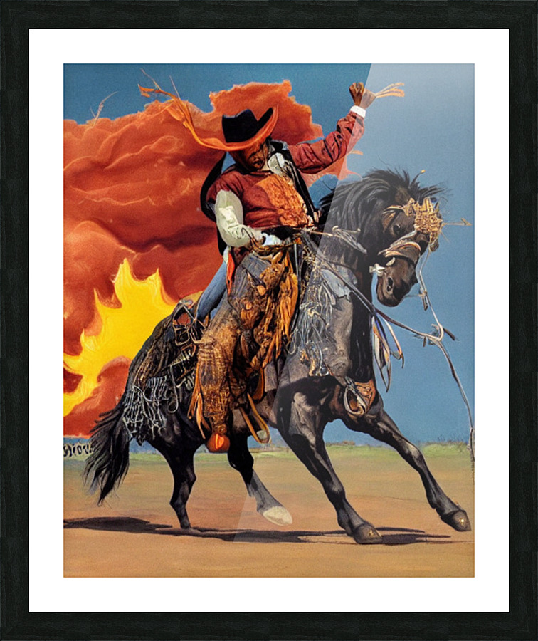With Flare Picture Frame print