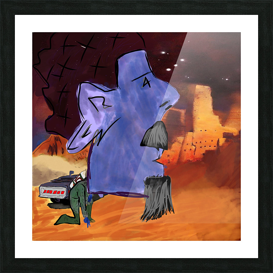 Big Head Fred Picture Frame print