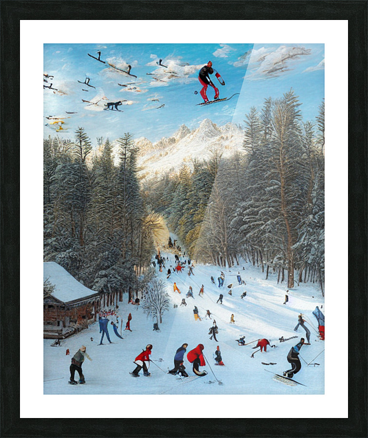 Surreal Snow Picture Frame print