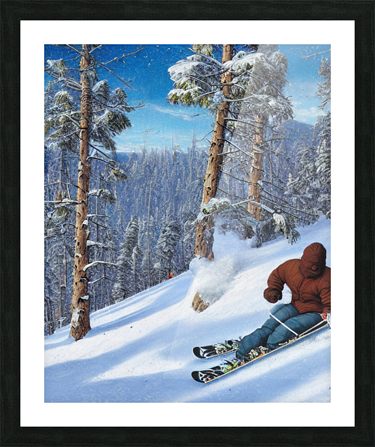 Snow Show Picture Frame print