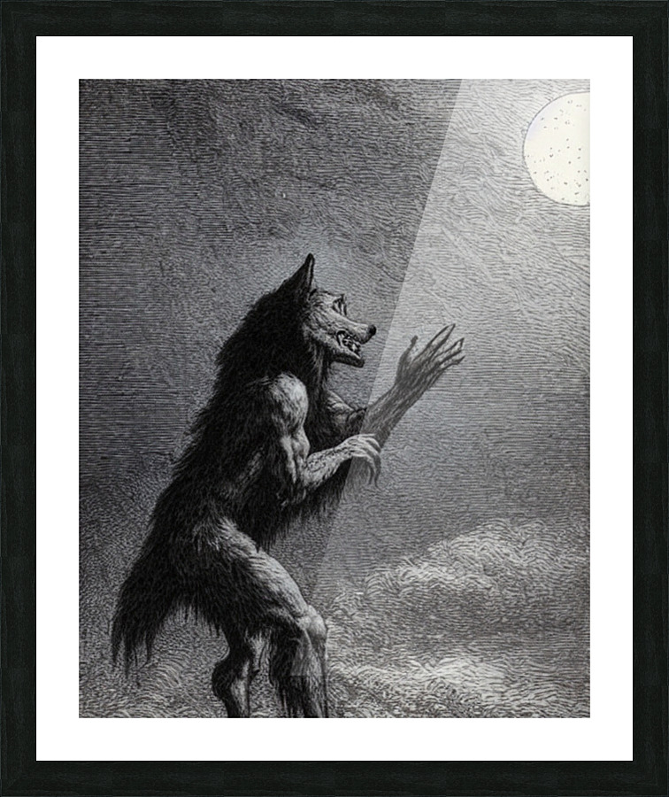 Talking II The Moon Picture Frame print