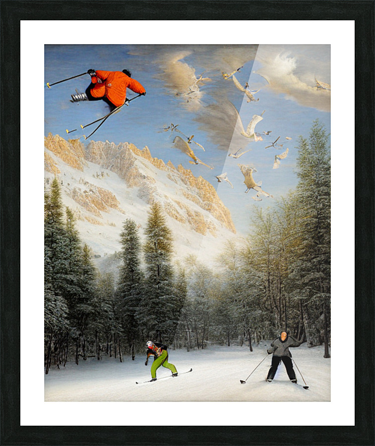Ski Szn Picture Frame print