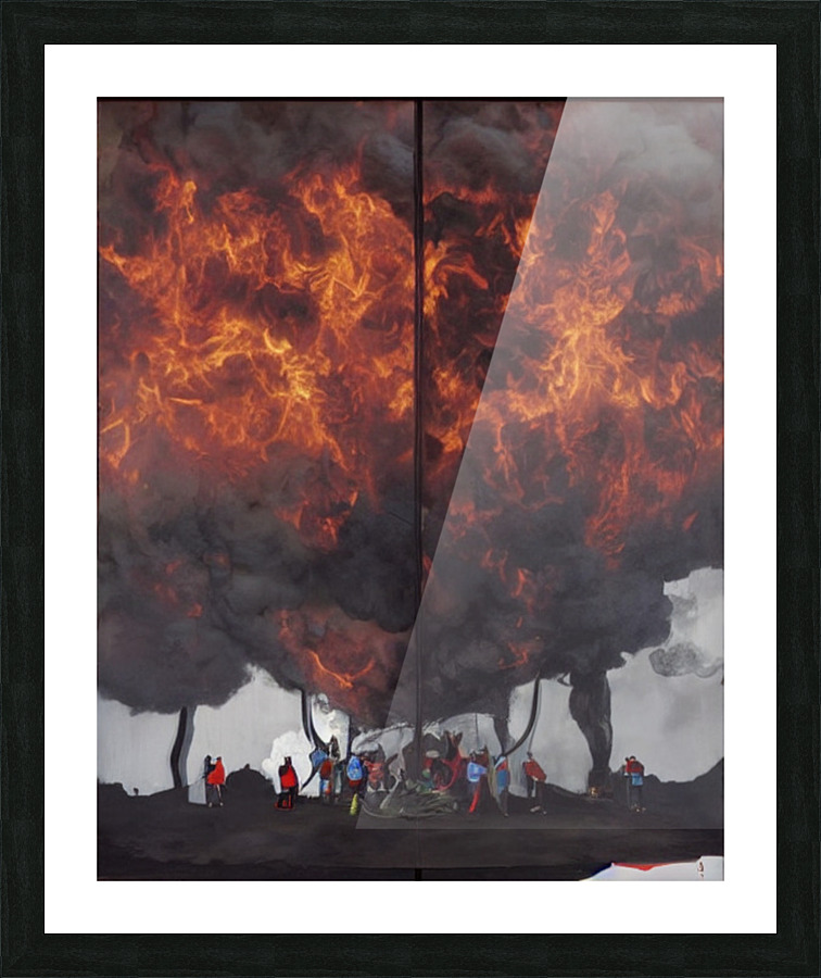 Inferno Picture Frame print