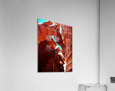 Red Orange Glyphs Acrylic Print