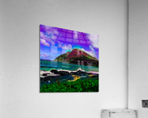 Pink Cavern Mountain Acrylic Print