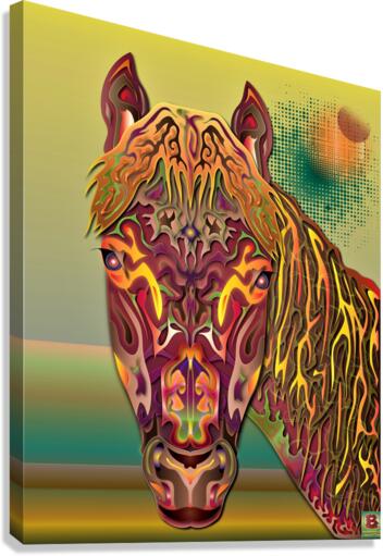 Burgundy Stallion  Canvas Print