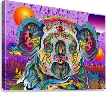 CAFFINE N KOALA Canvas Print