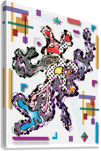 SLOPPY BUNNY  Canvas Print