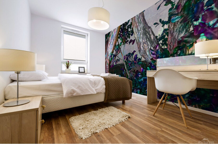 Ivy Trunks Mural print