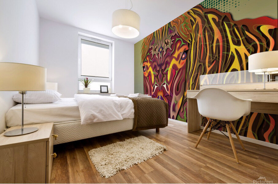 Burgundy Stallion  Mural print