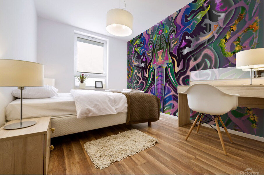 Elephant Barn Mural print