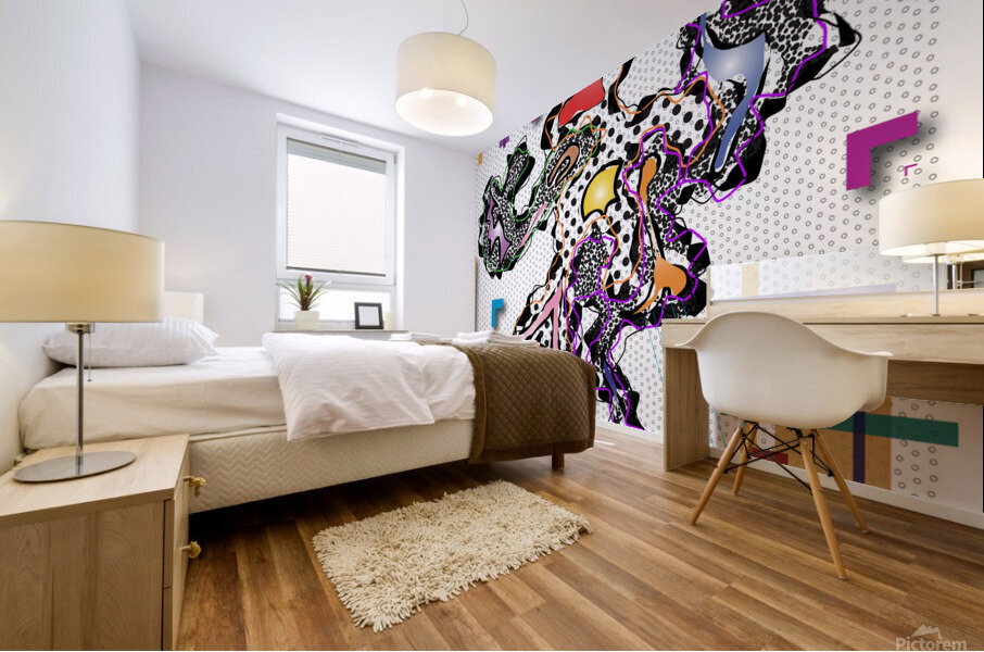 SLOPPY BUNNY  Mural print