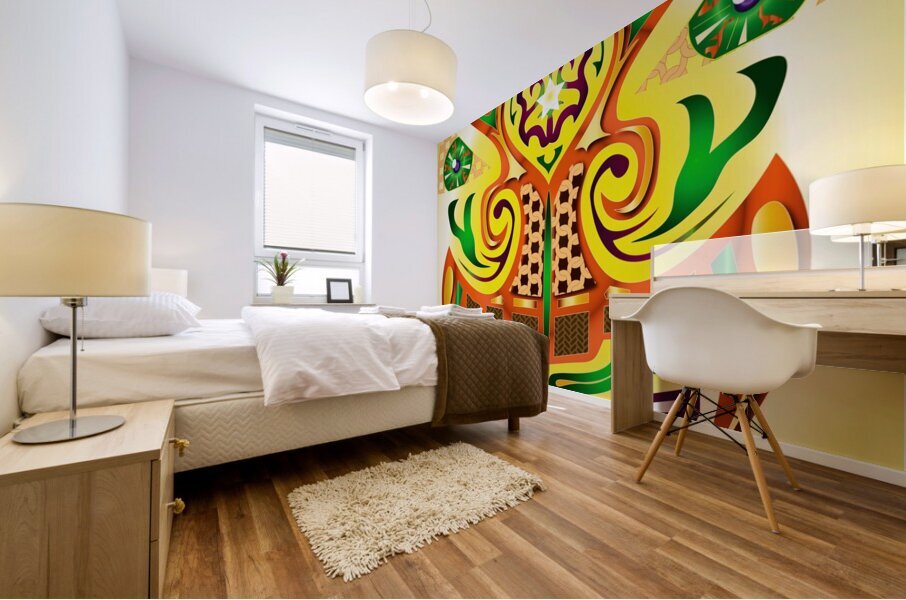 Jelly Bean Mask Mural print
