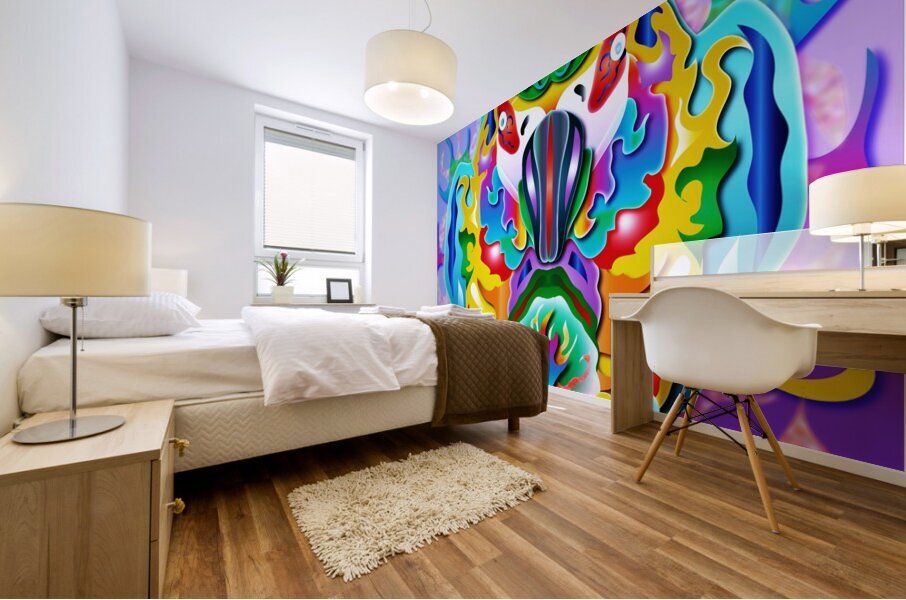 Popular Parrot Mural print