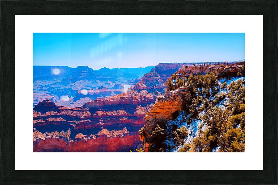 Canyon Blue Picture Frame print
