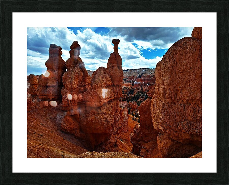 Orange Blimps Picture Frame print