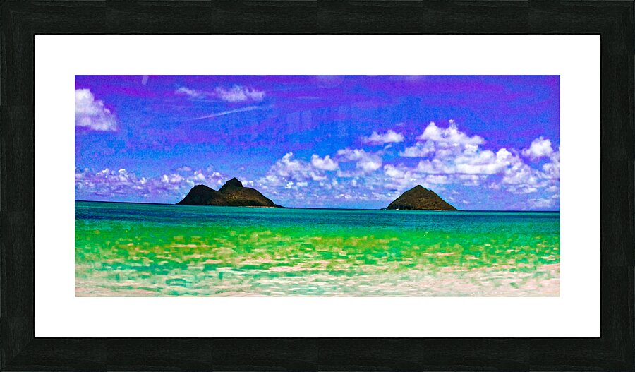Twin Blurs Picture Frame print