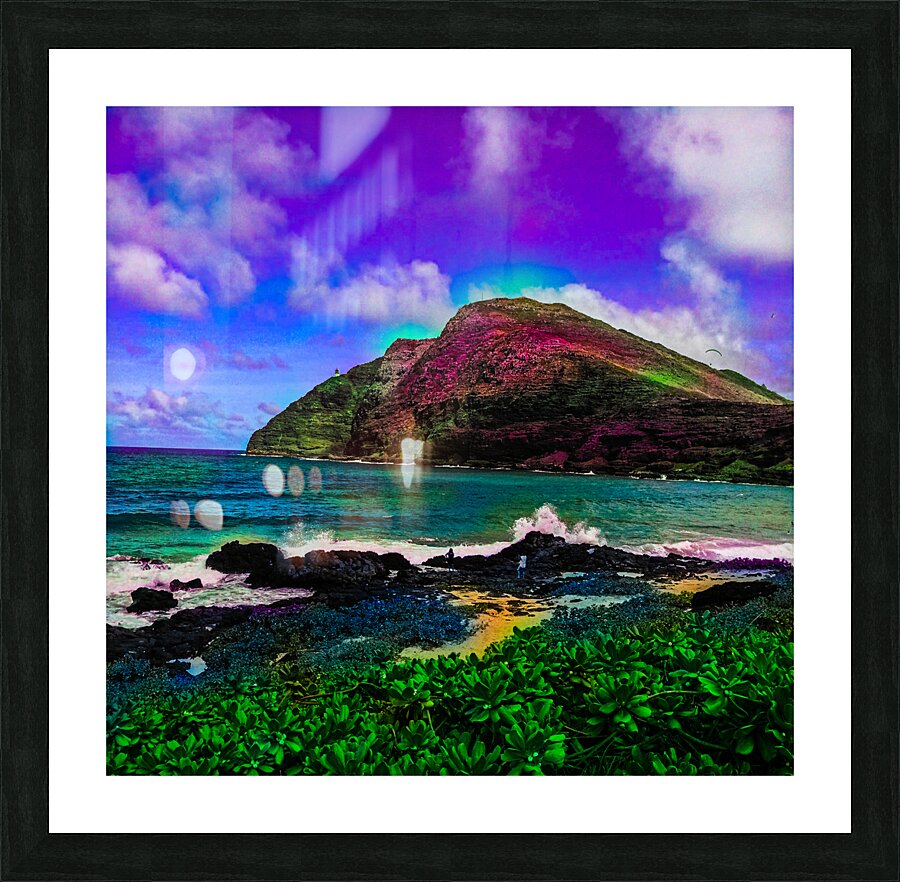 Pink Cavern Mountain Picture Frame print