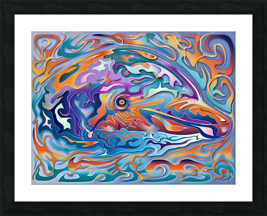 DOLPHINATOR  Picture Frame print