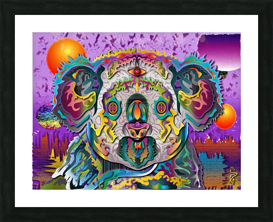 CAFFINE N KOALA Picture Frame print