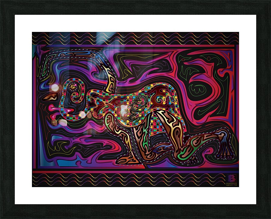 Determination Crawl Picture Frame print