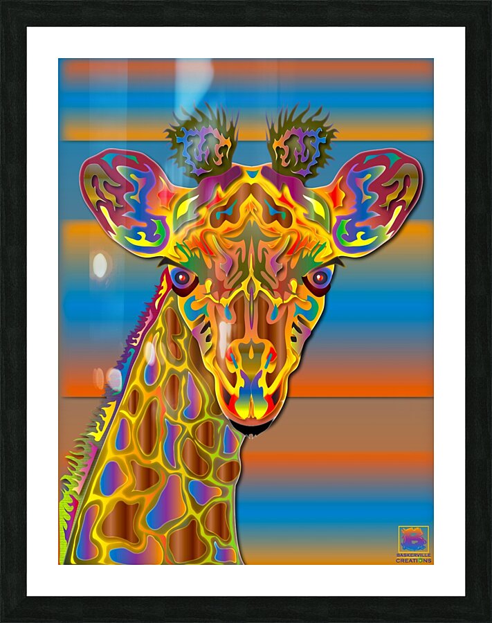 Crayola Giraffe Picture Frame print